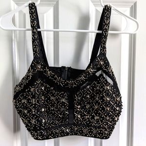 Beaded Crop Top